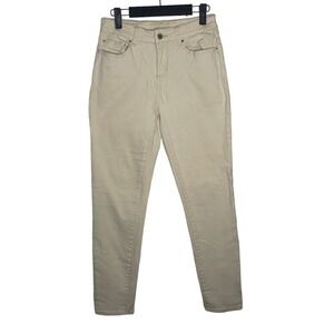 Sound Style Bobby Boyfriend Easy Fit Khaki Pants Beige Stretch Size 4